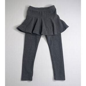 Maison Me Girls 4 Yrs Luna Skirt Legging in Gray Cotton Jersey